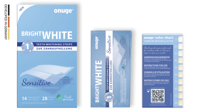 Onuge Bright White Sensitive | 28 Streifen (14 Tage)